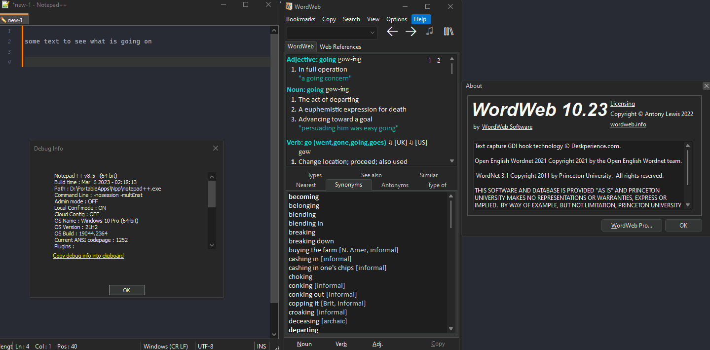 Word Pro 10.1 not working in Notepad++ 8.5 Notepad++ Community