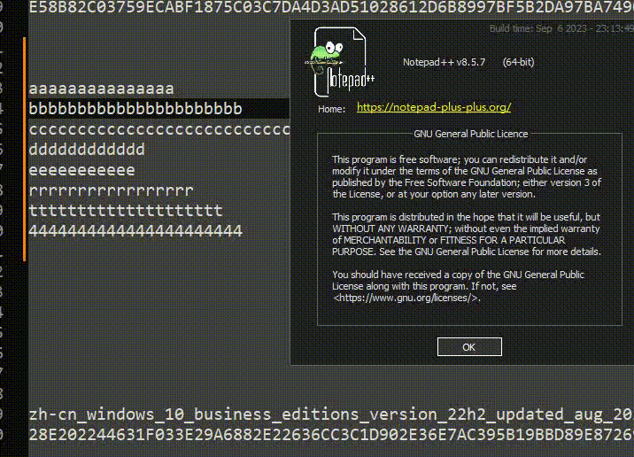 Shift + alt to paste issue Notepad++ Community