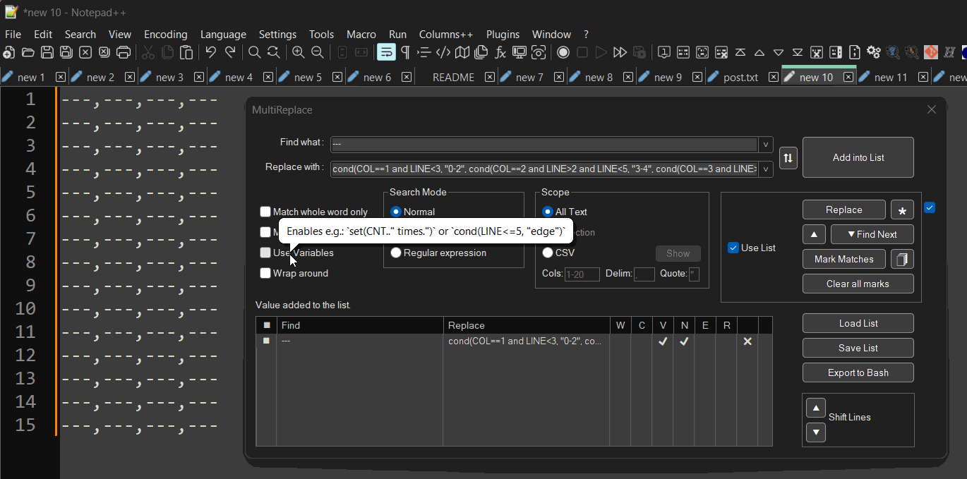 [New Plugin] MultiReplace Notepad++ Community