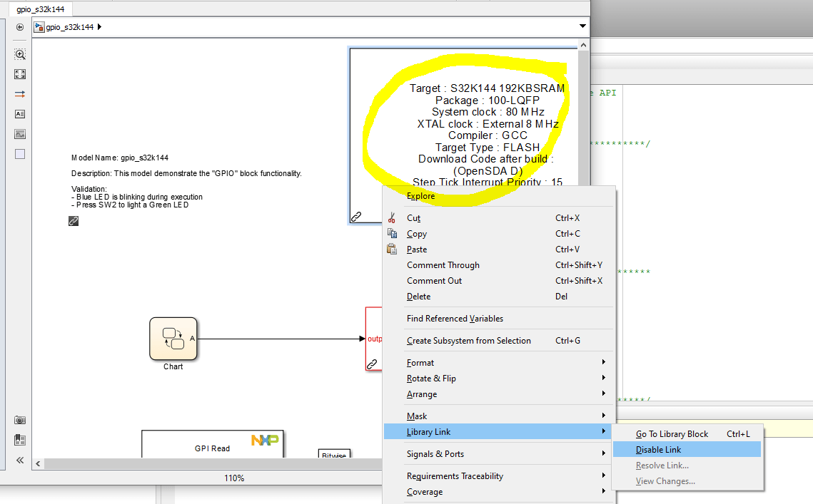 Solved NXP S32K Configuration block overwrites contents of Simulink