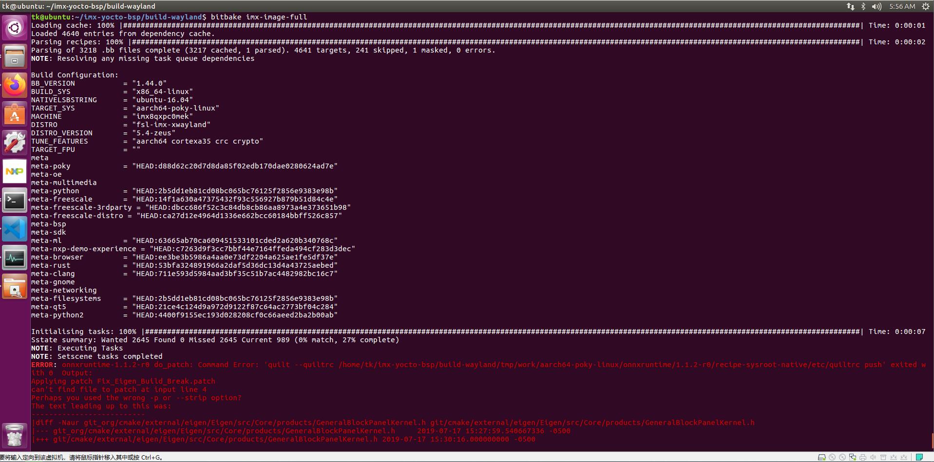 bitbake imximagefull error on MIMX8QX NXP Community