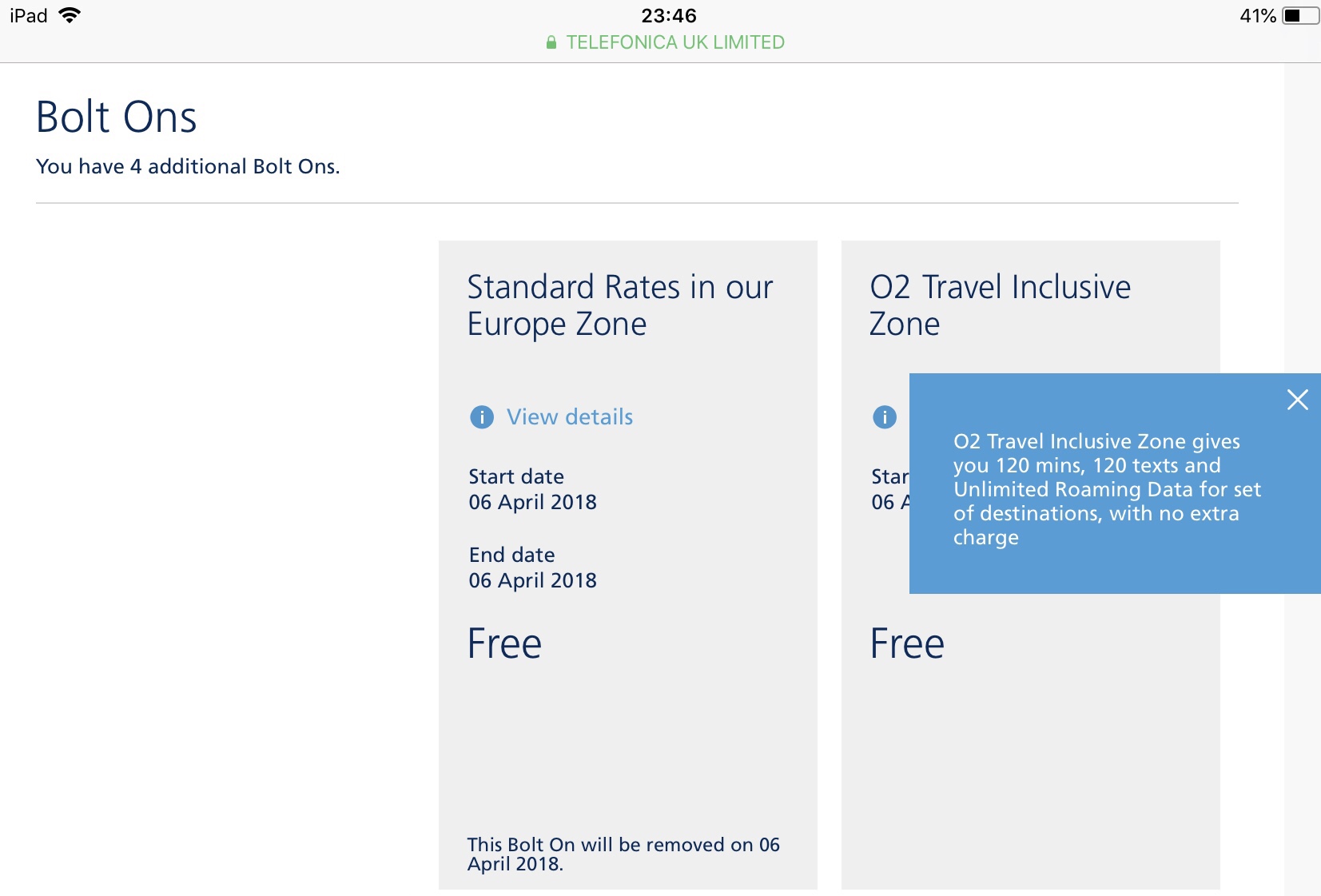 O2 Contract with O2 Travel Inclusive (75 Free Coun... O2