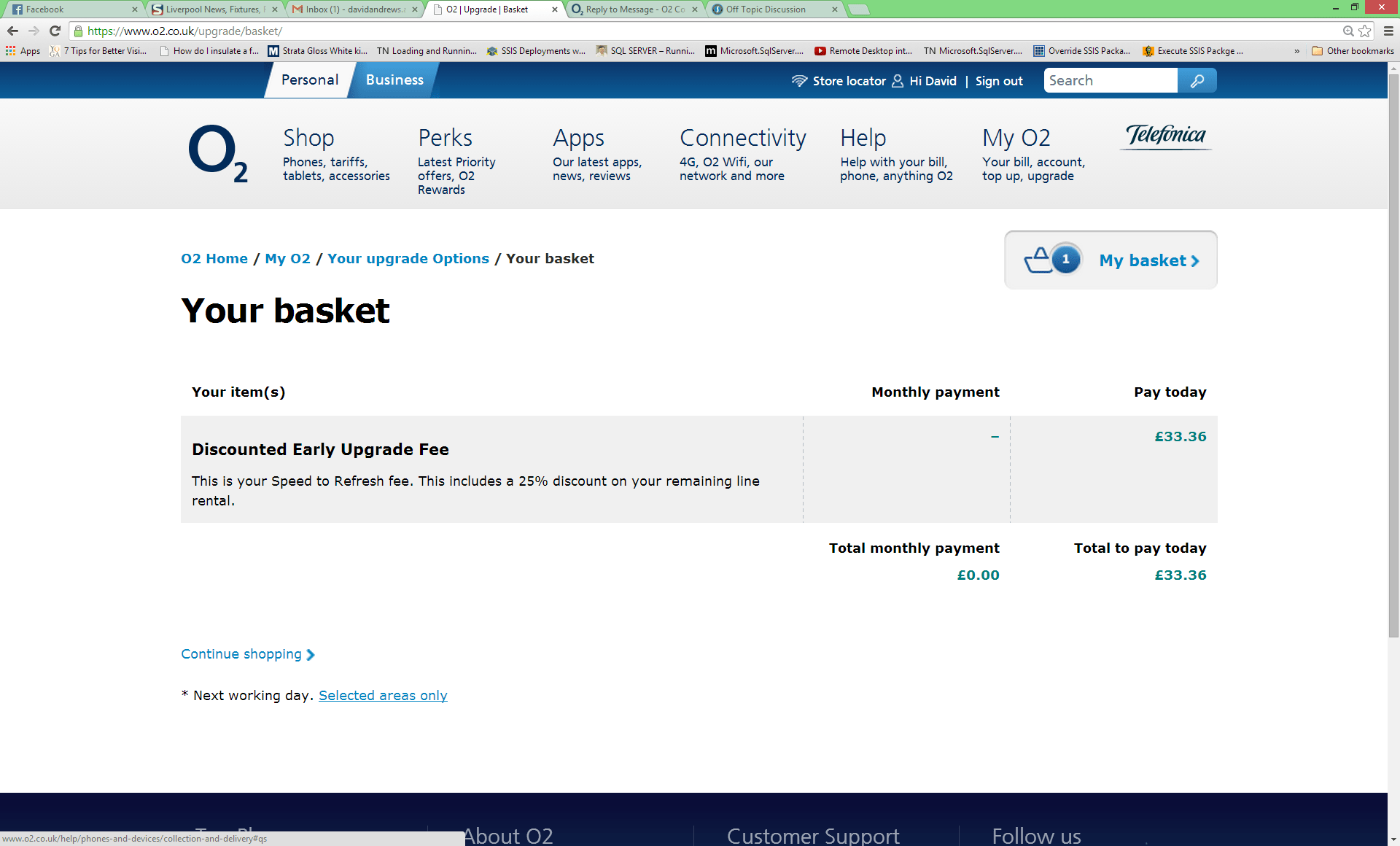 Solved how to remove an item from my o2 Upgrade Basket O2 Community