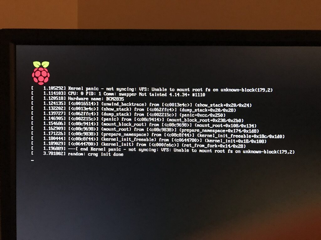 Octoprint not booting, Kernel Panic Get Help OctoPrint Community Forum