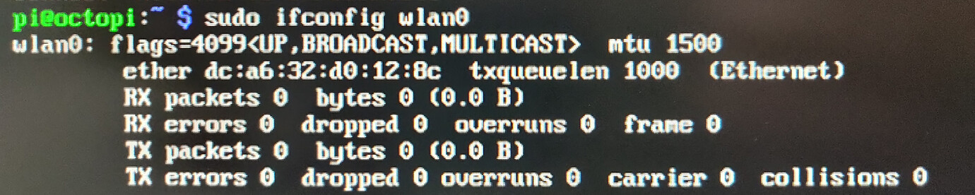 OctoPi connection troubleshooting megatopic Networking
