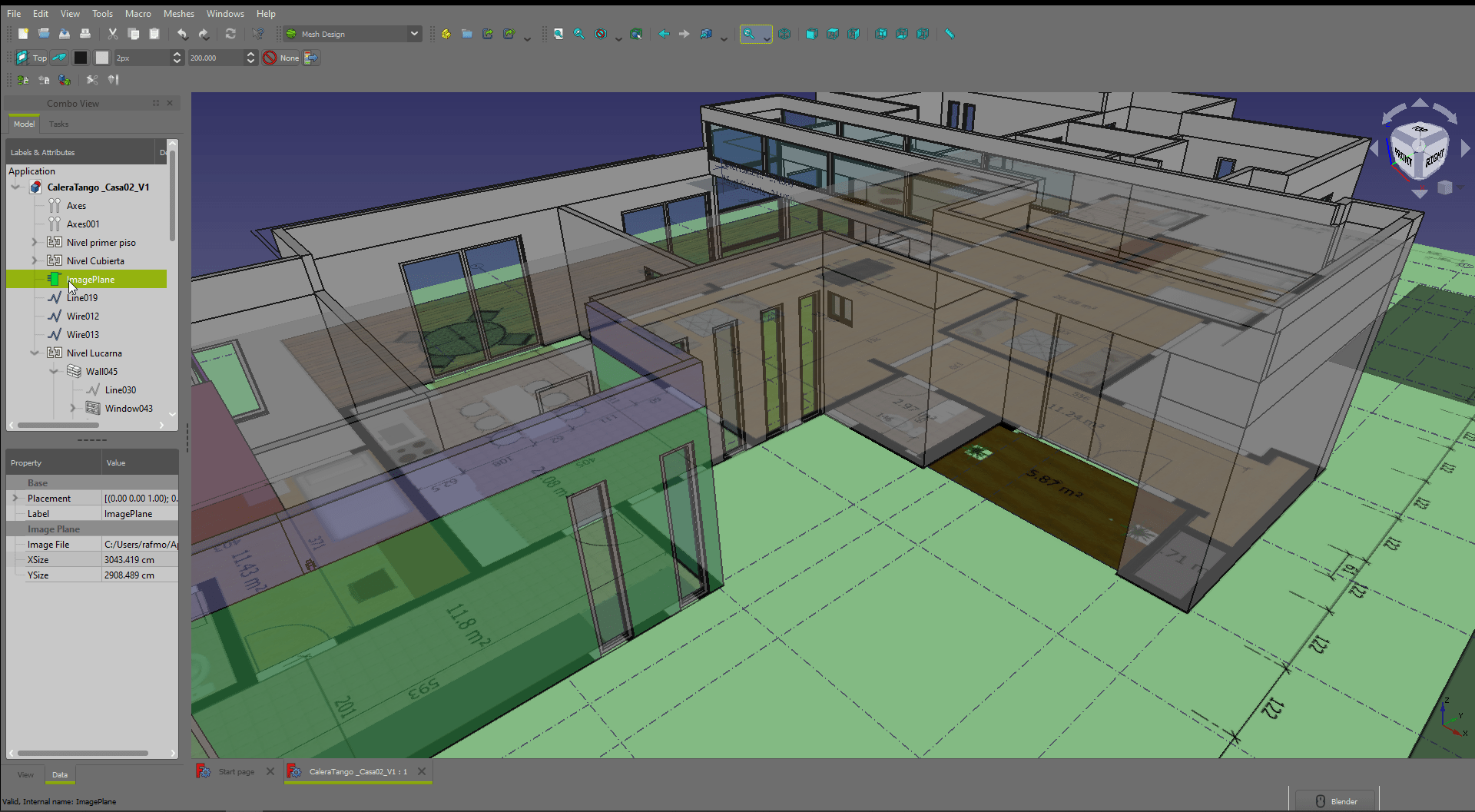 Small house design workflow with Open Source software (work in progress