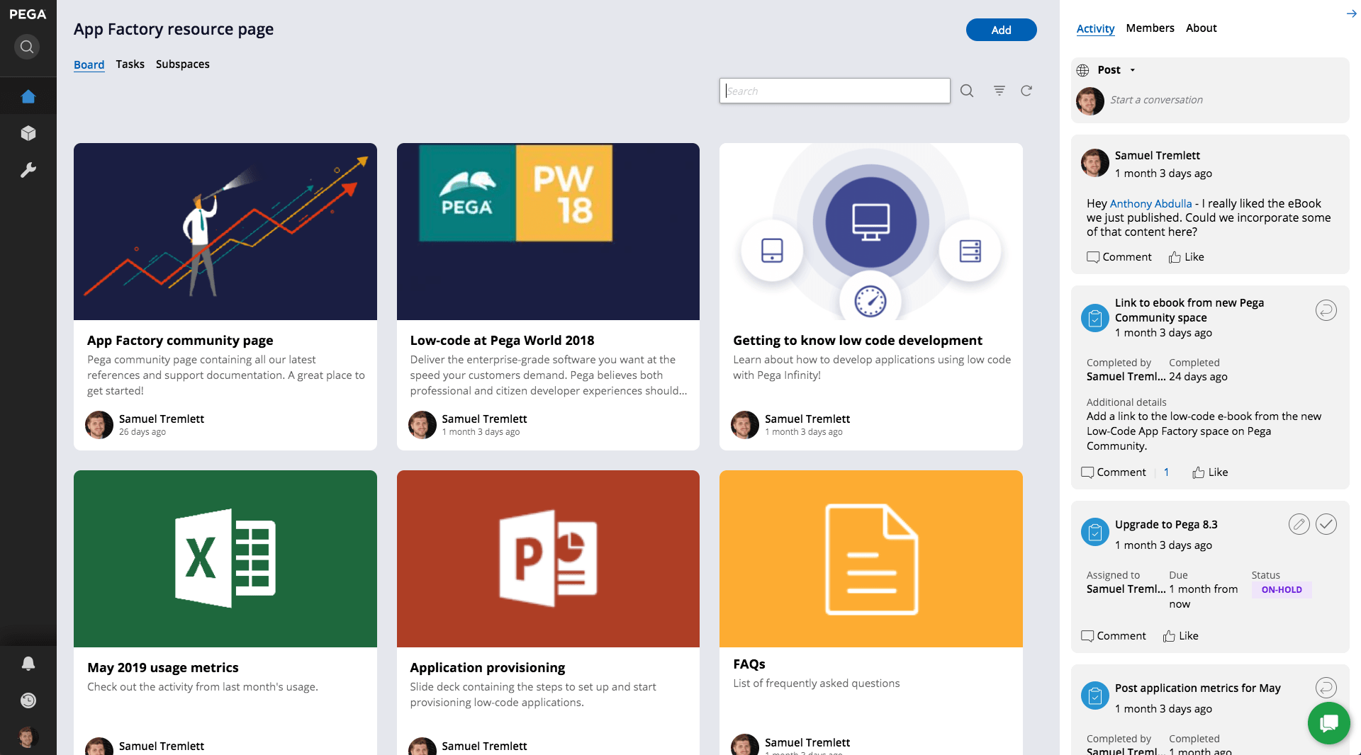 Pega App Factory Pega