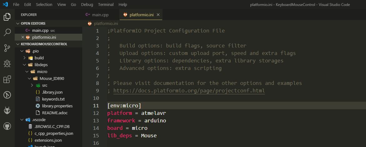 The code compile in Arduino IDE and PlatformIO, but only works if using