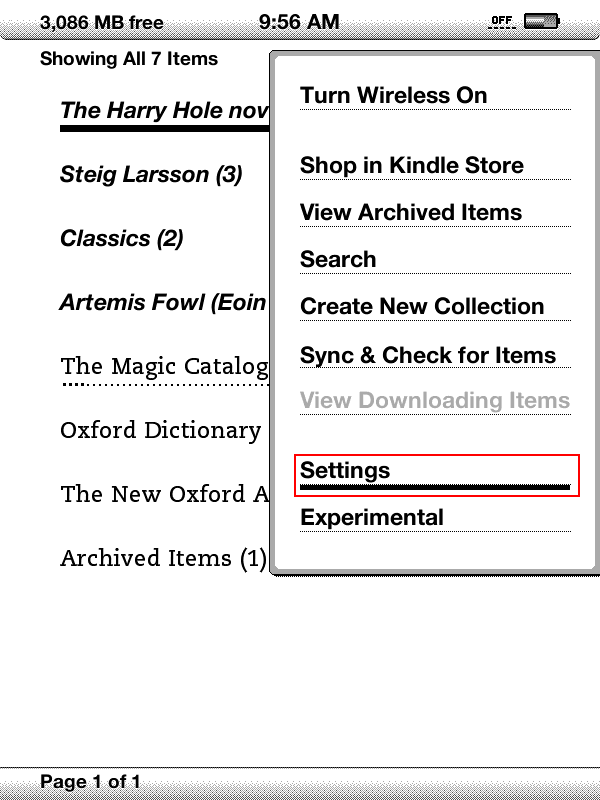 How to connect to your wireless network Amazon Kindle Community Support Library