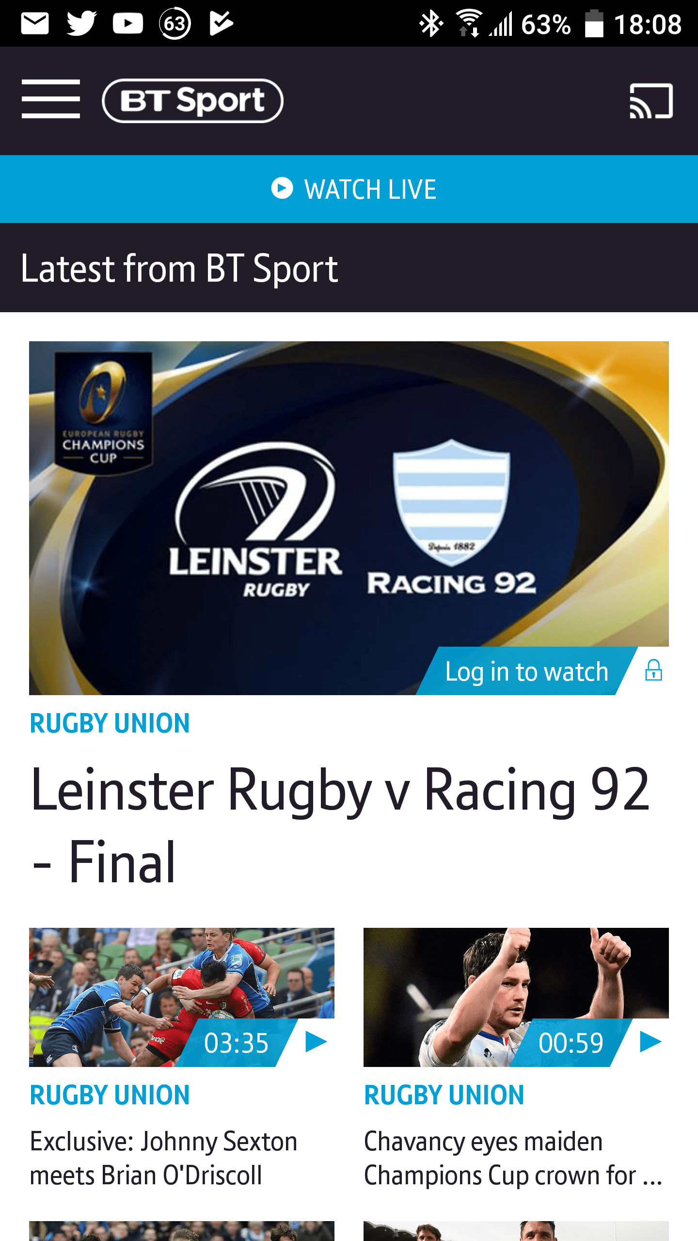 Fixed BT Sport App Community