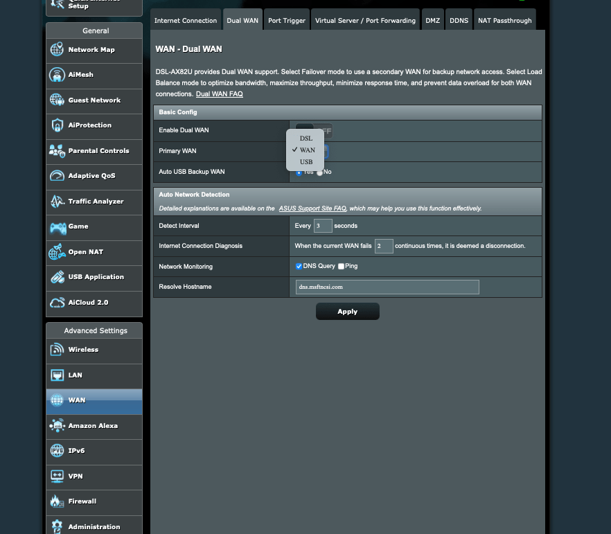 Fixed: ASUS AX82U full fibre settings - Plusnet Community
