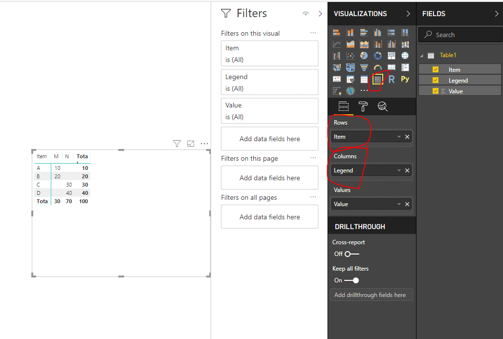 Solved How to to Create a Pivot Table in Power BI Microsoft Power BI
