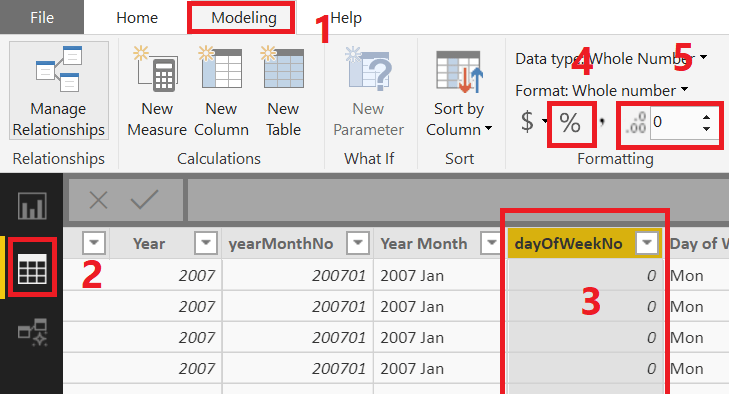 Solved How to change column from decimal to percentages? Microsoft