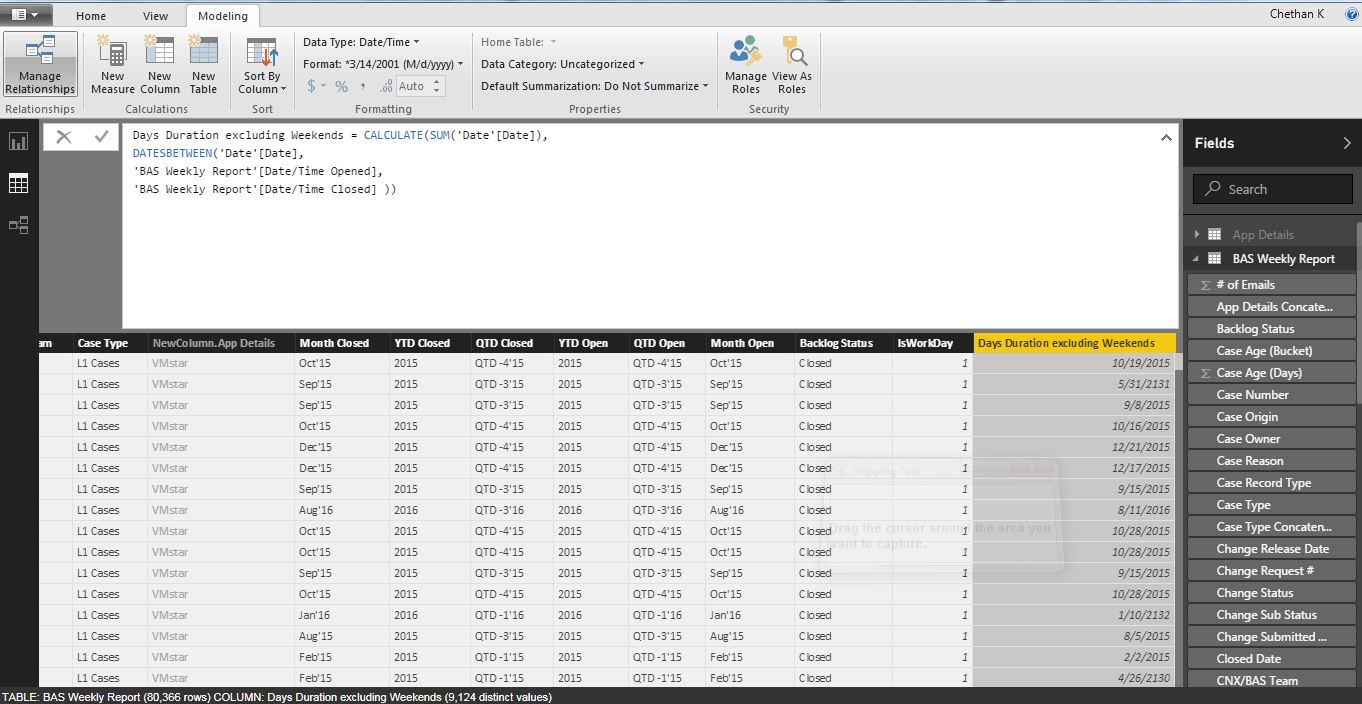 Date Duration exclude weekends Microsoft Power BI Community