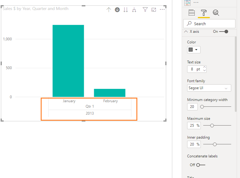 Solved X Axis Label Hierarchy Microsoft Power BI Community