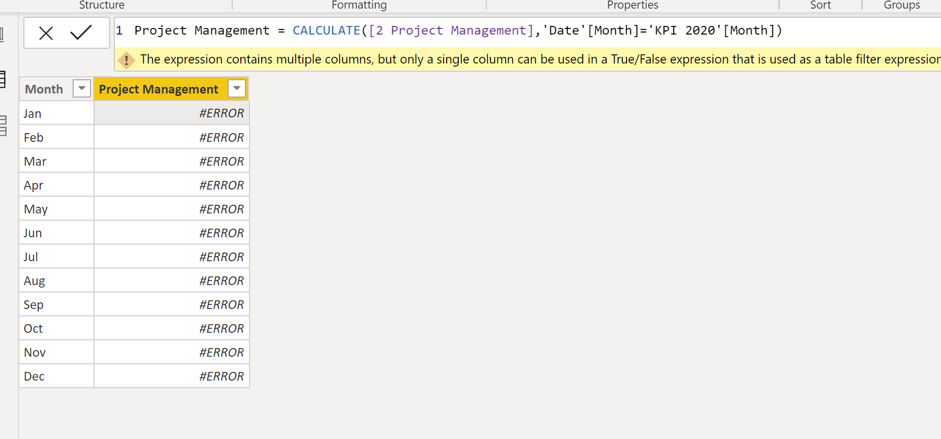 Measure in a calculated column per month Microsoft Power BI Community