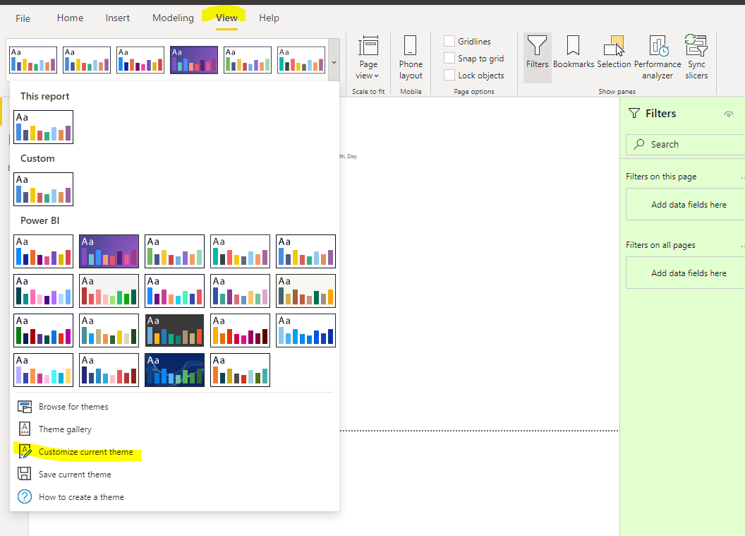 Solved Filter Pane & Filter cards color properties on mul
