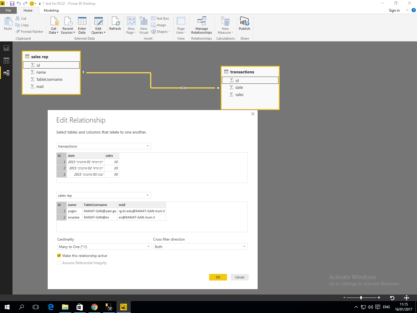 Solved RLS with UserName() Microsoft Power BI Community
