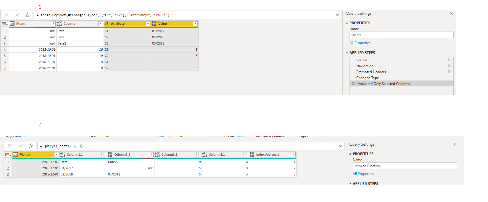 Solved Load and transformation from excel with merged cel