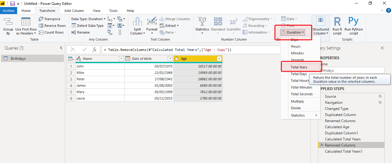 Solved How to calculate the age in years from date of bir
