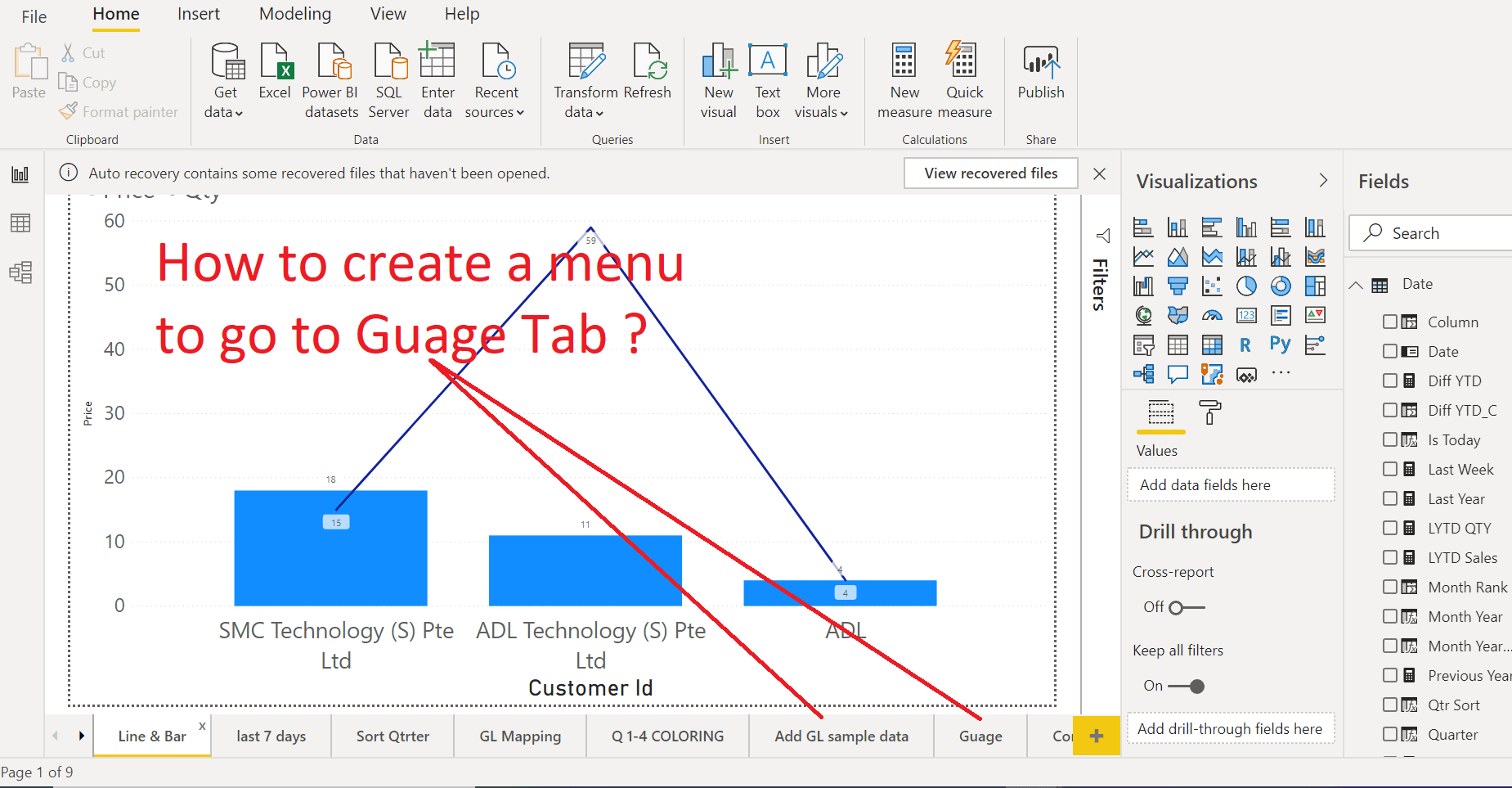 Solved How to create a menu page ? Microsoft Power BI Community