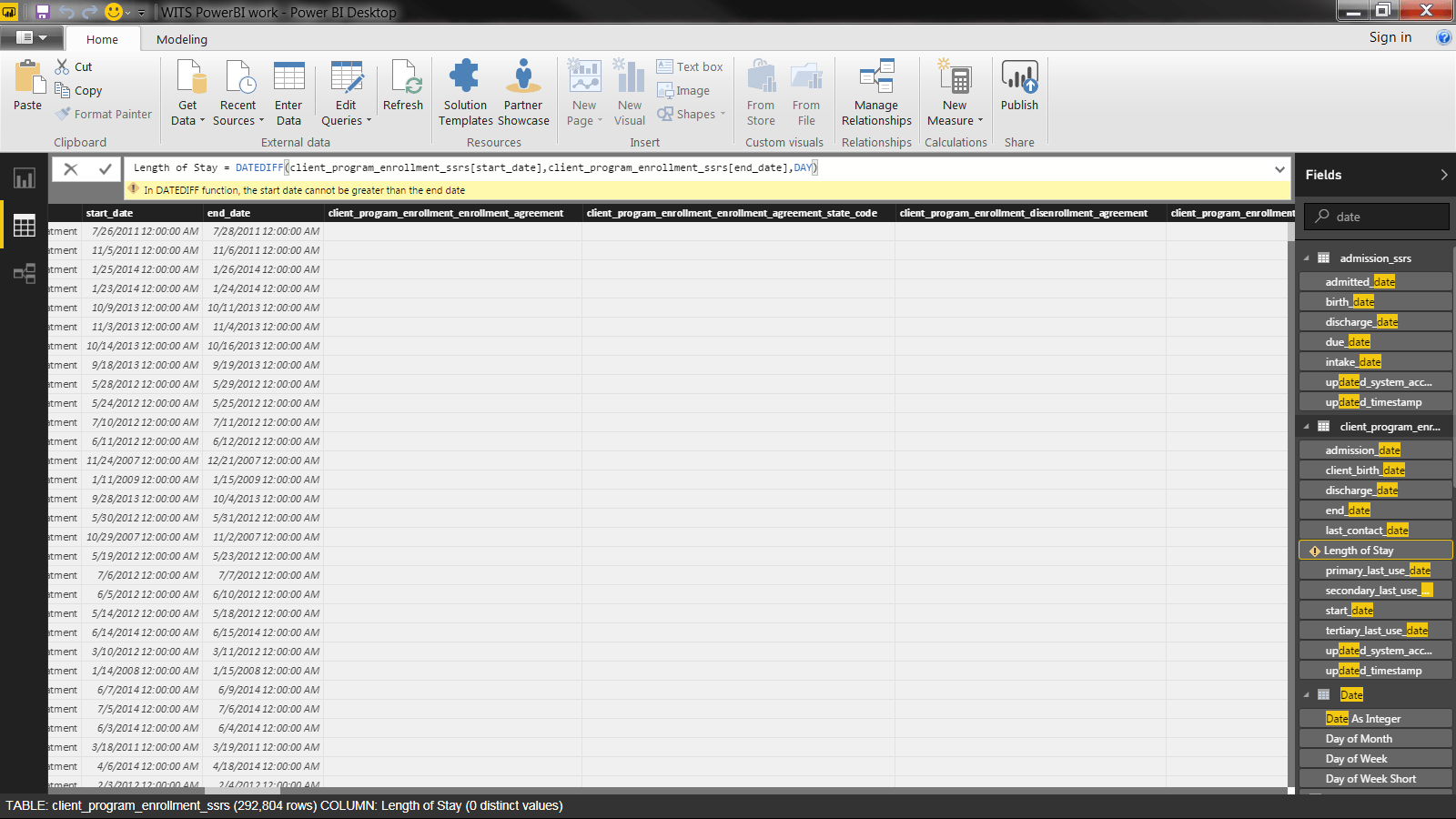 Solved DATEDIFF calculation error Microsoft Power BI Community