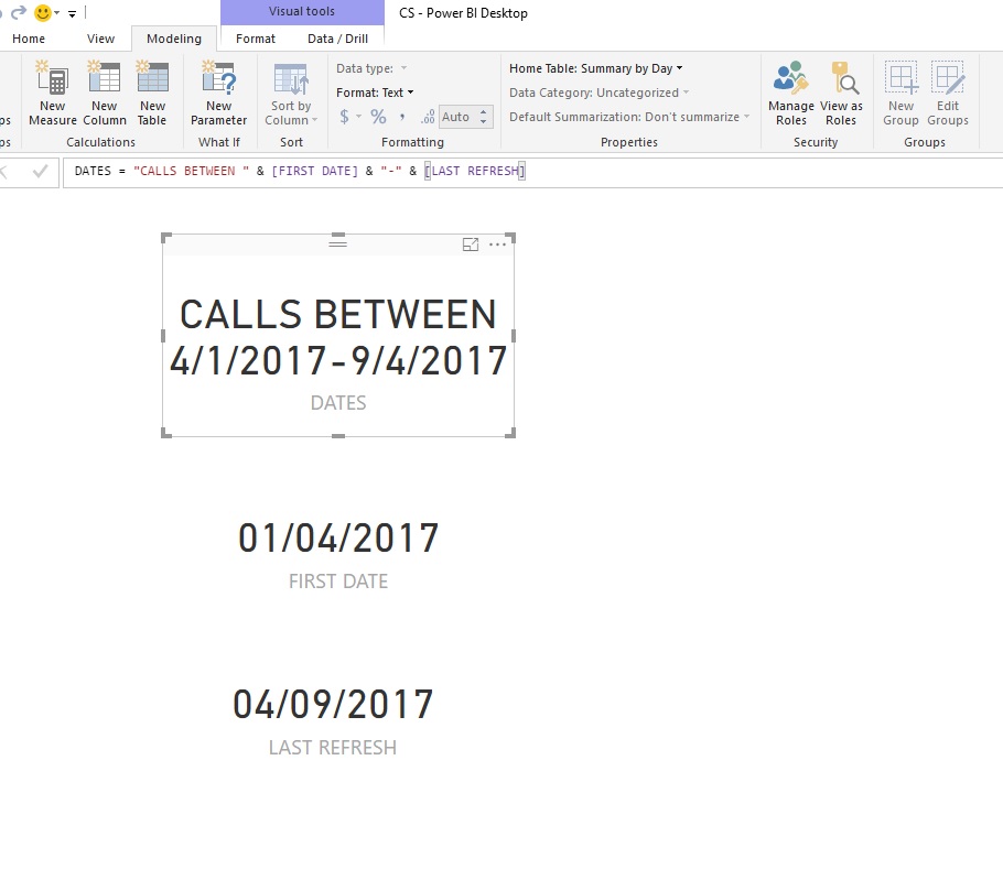 Formato de fecha en tarjeta PowerBI