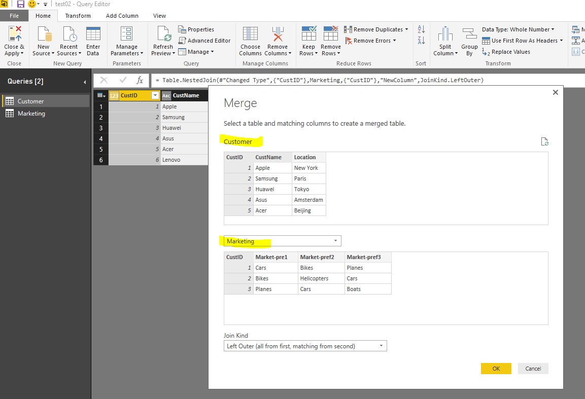 How To Merge Two Tables In Power Bi Printable Templates