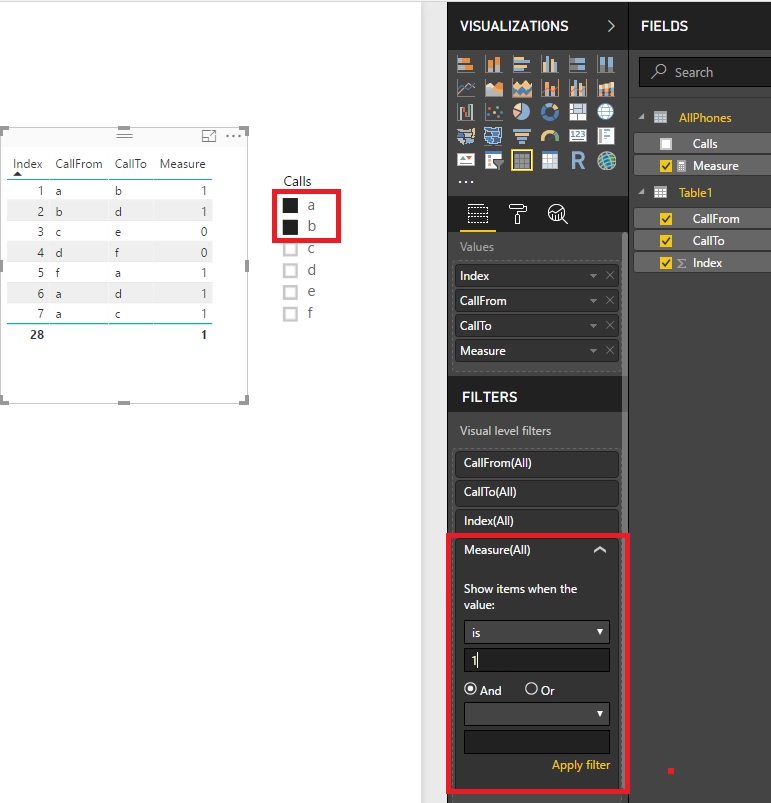 Solved Slicer based on values from two columns Microsoft Power BI