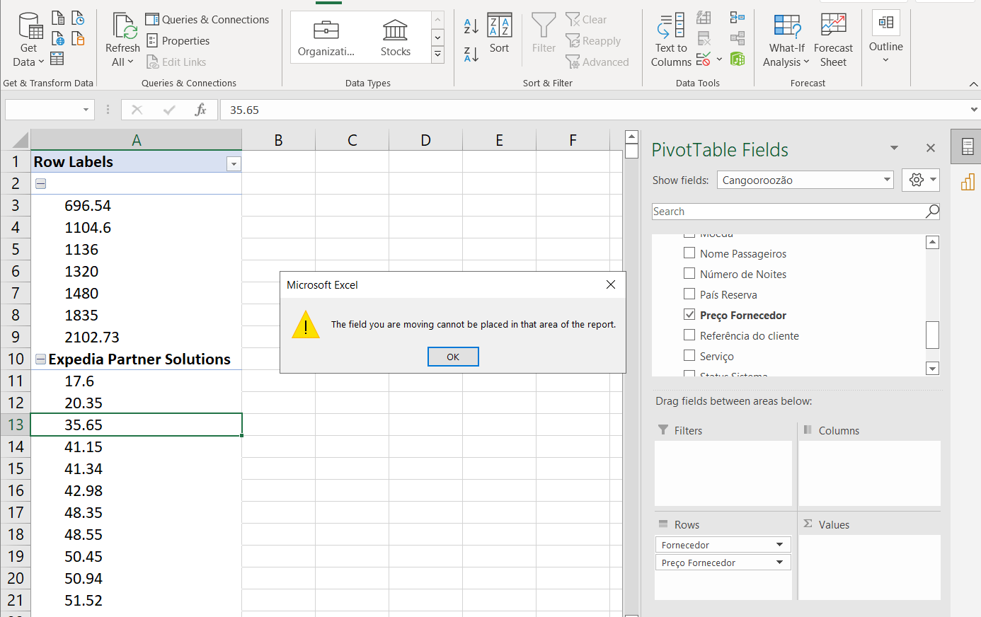 Why Does My Pivot Table Not Recognize New Data