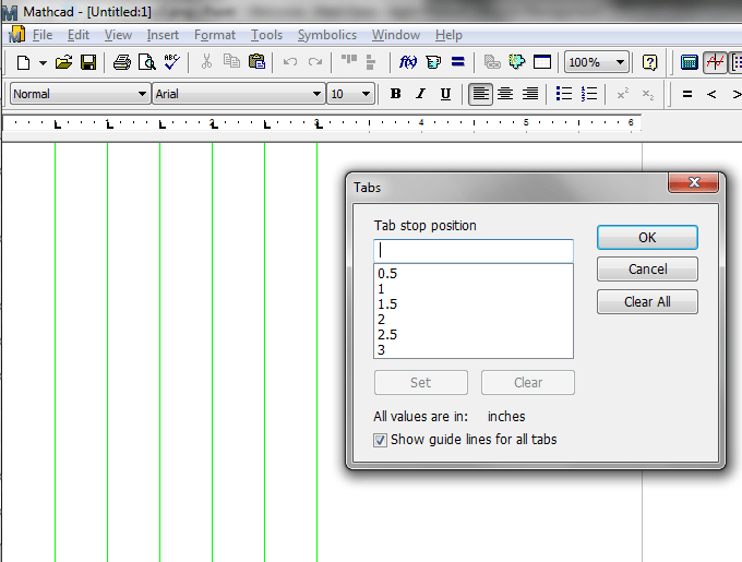 Solved Change width of header and add grid lines in Mathc... PTC