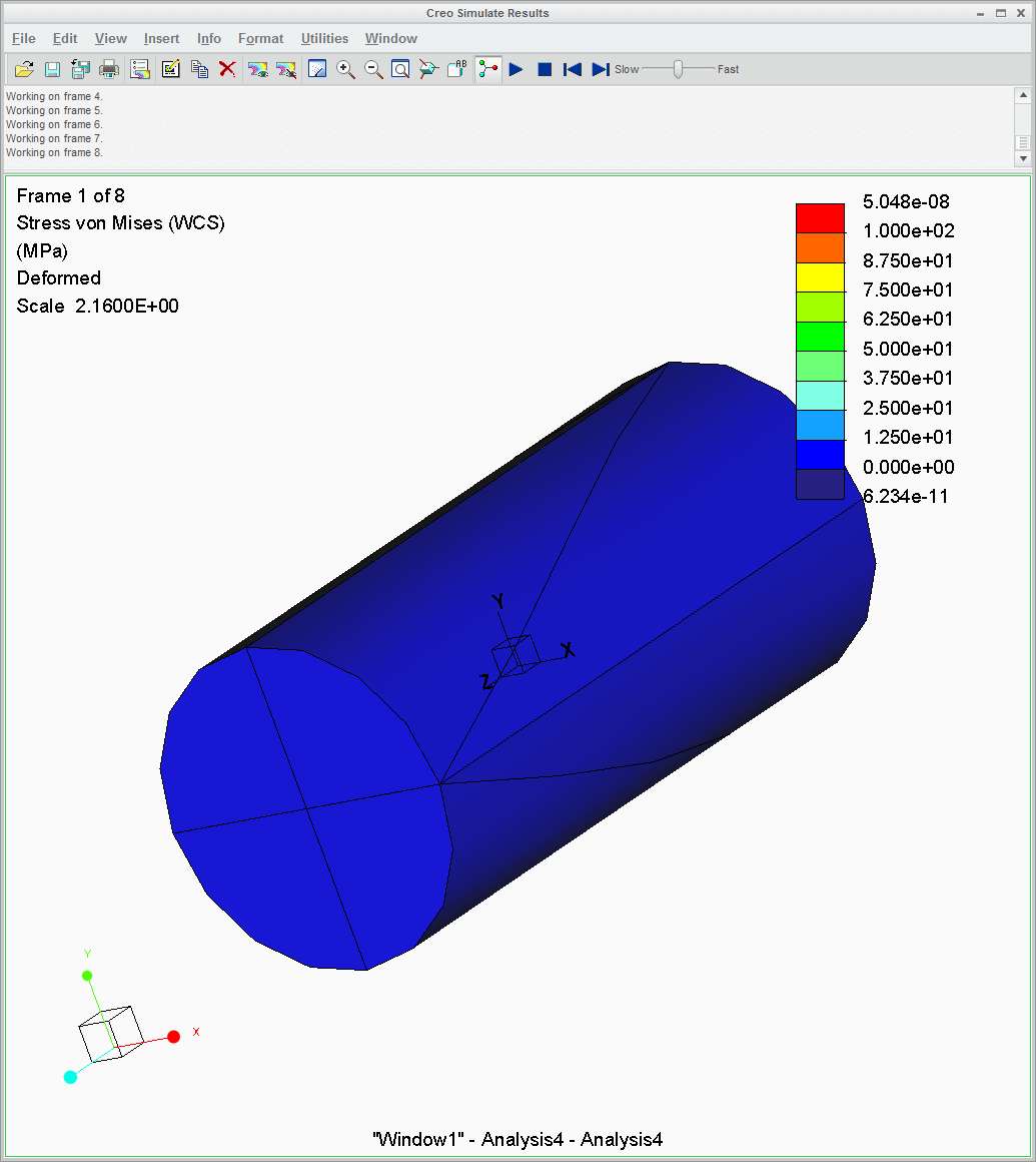 Solved cylindrical csys enforced displacement constraints PTC Community
