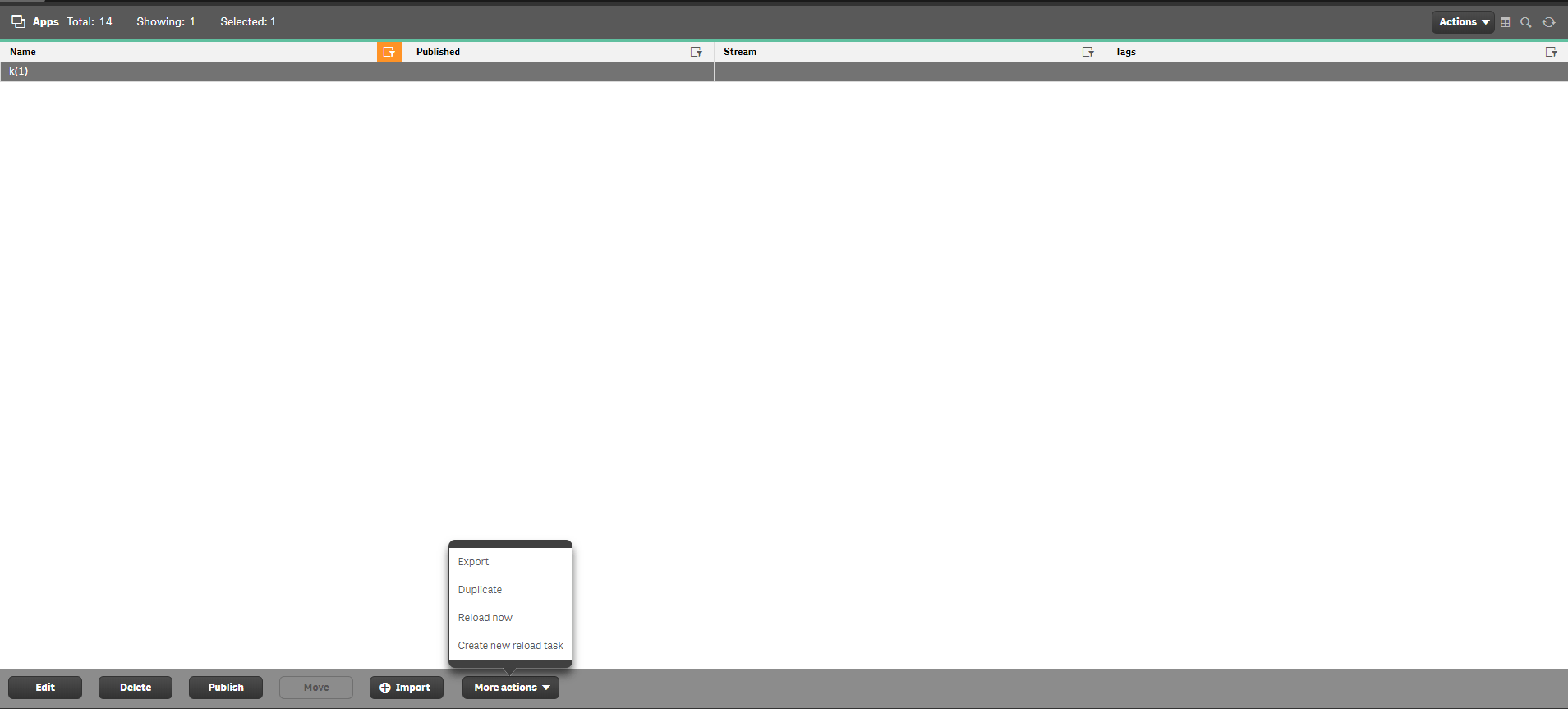Solved Unpublish an app or change Stream ? Qlik Community 1435090