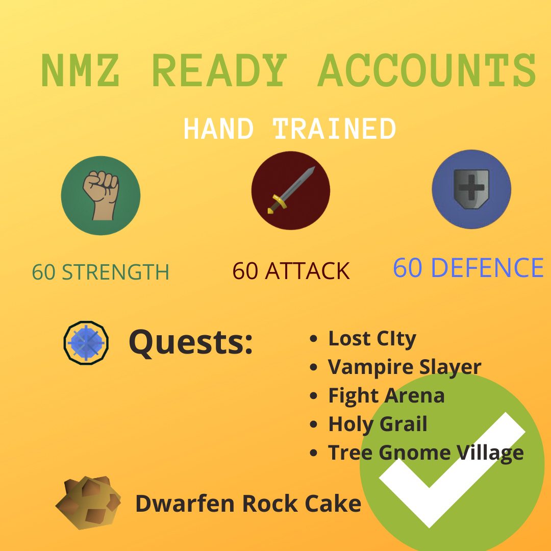 Selling 3 Manual Trained NMZ accounts 35M / ea Market RSBotSpot