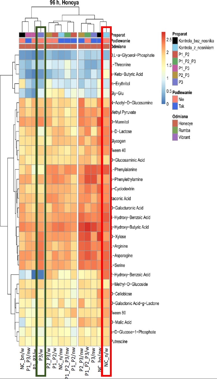 Create a heatmaps plus cluster analysis General