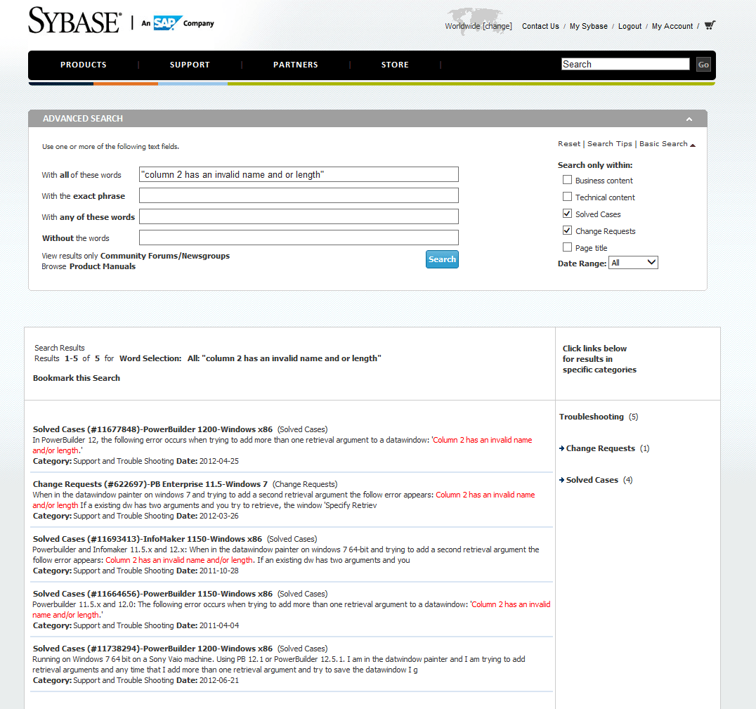 column 2 has an invalid name and or length. SAP Community