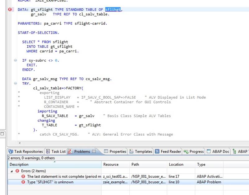 Abap Development Tools First little coding steps! SAP Community