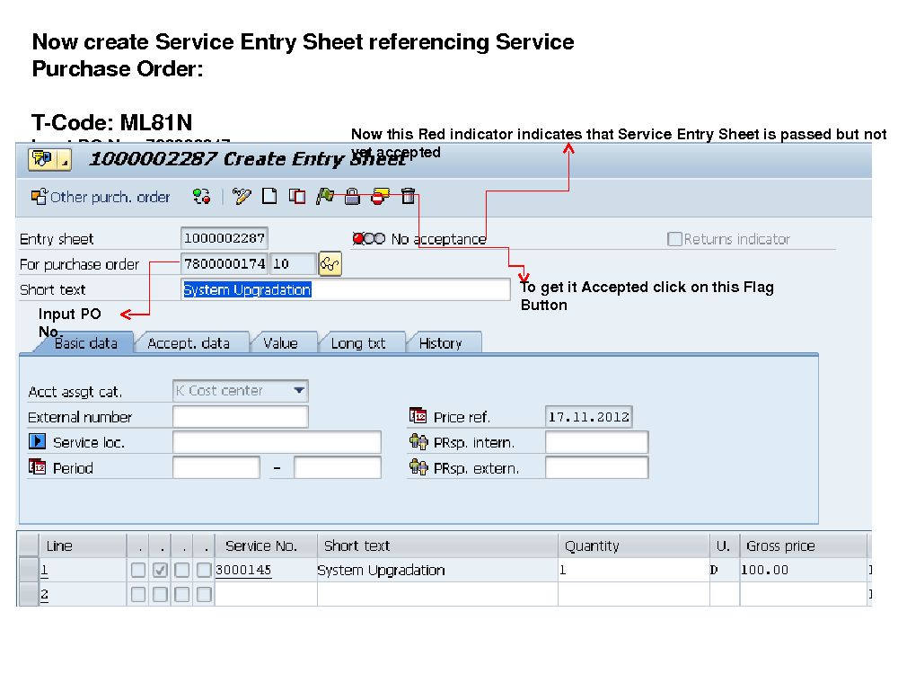 Service Master & Service Entry Sheet SAP Community