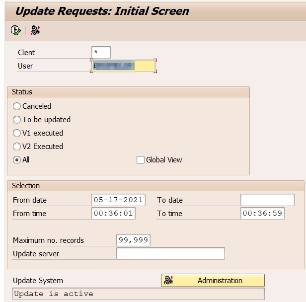 How to deal with 'Update was terminated' issue SAP Community