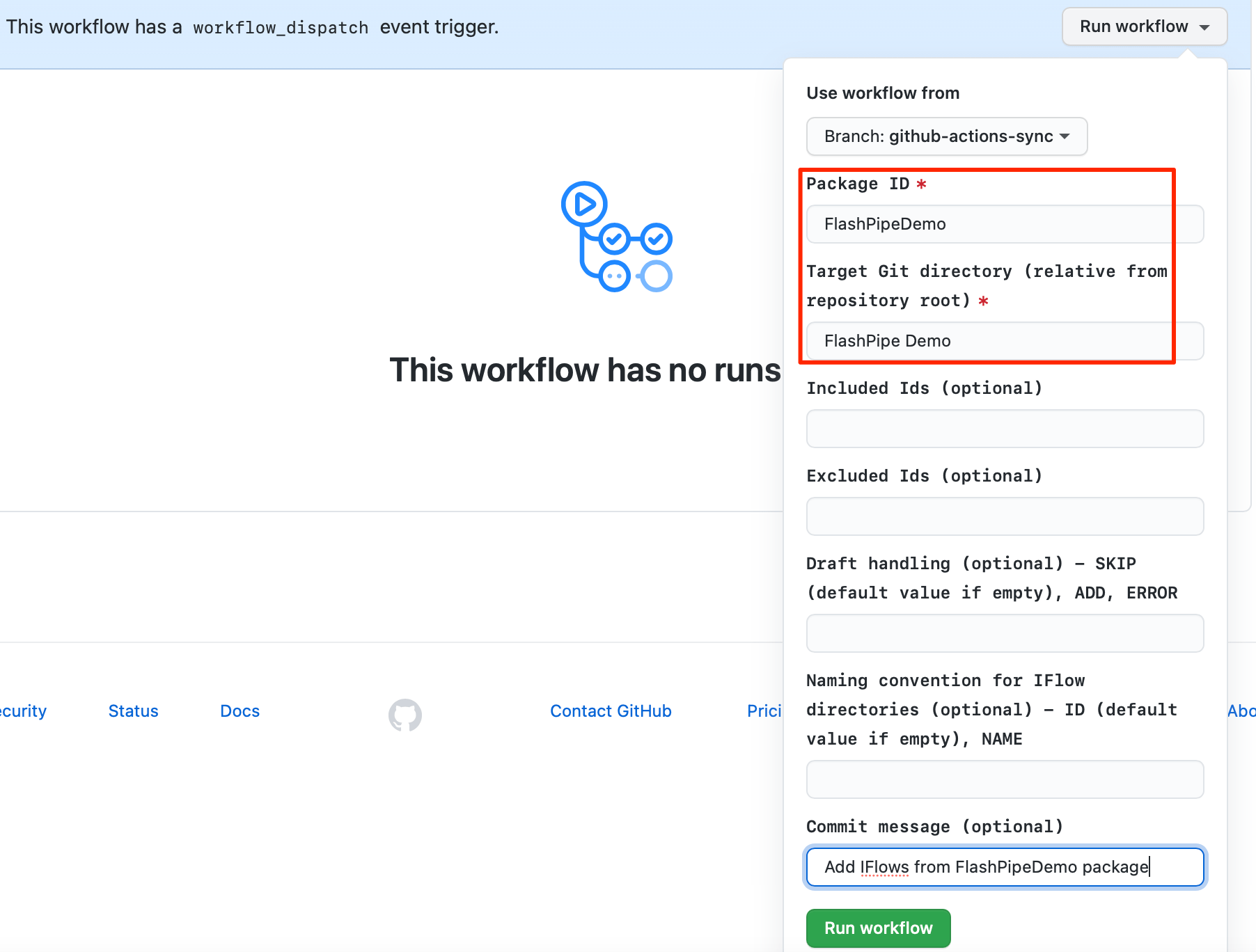 Want to sync your IFlows to GitHub? FlashPipe it! - SAP Community