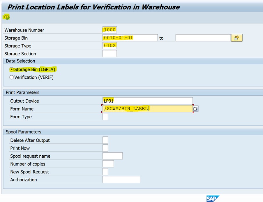 Printing of Storage bin labels in SAPEWM SAP Community
