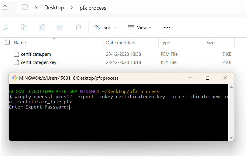 Generate PFX file to connect SAP Document and Repo... SAP Community