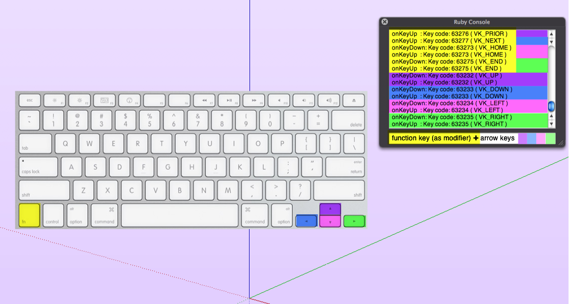 My Apple Keyboard VK_KEYS sketchucation