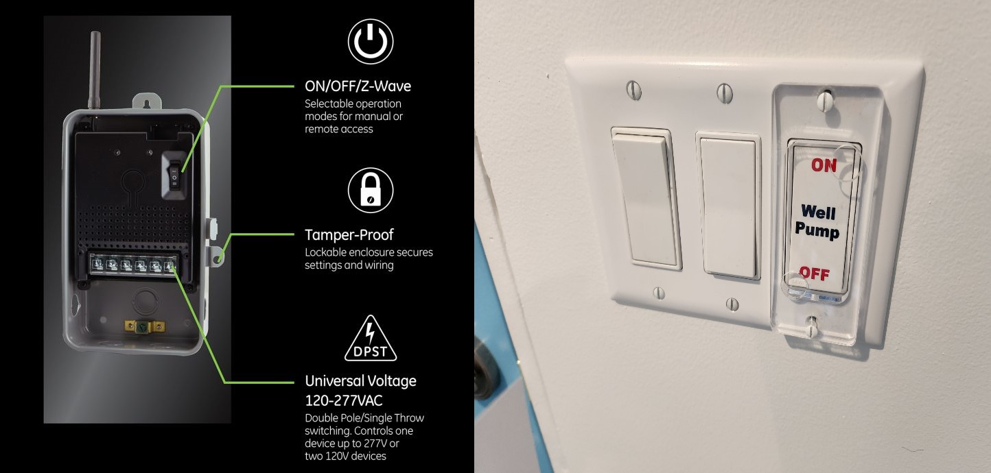 Use Zwave wall switch for routine to control Enbrighten 40amp ZWave