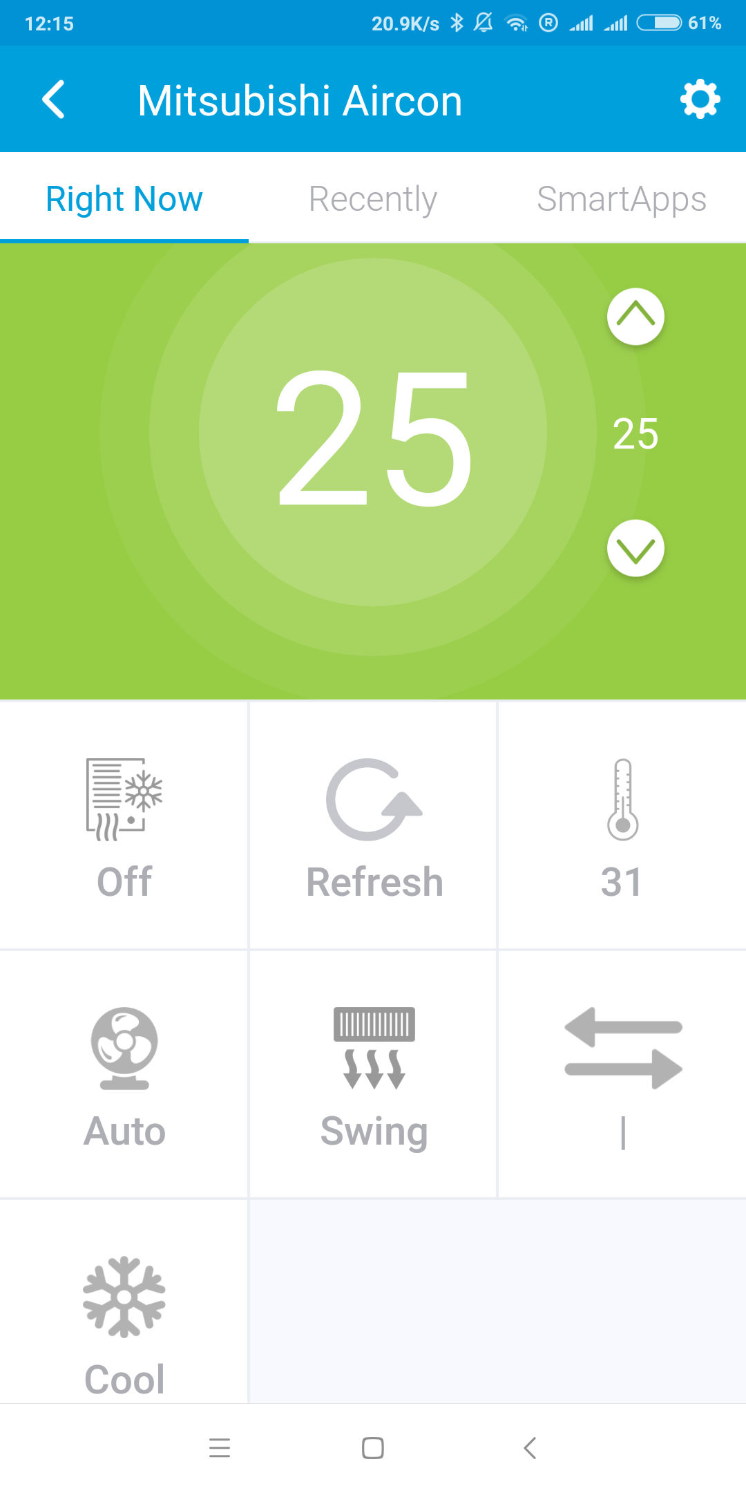 Mitsubishi air conditioner control via SmartThings Community Created