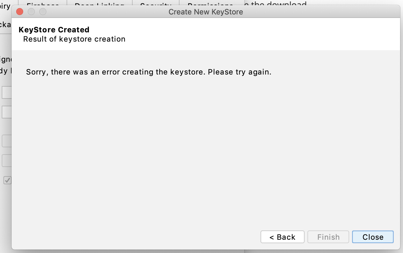 Problem to load KeyStore. figured out in other way Reading App