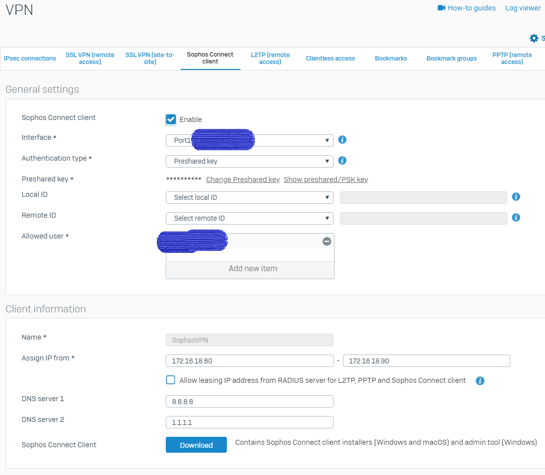 Sophos Connect with XG v18 Discussions Sophos Firewall Sophos