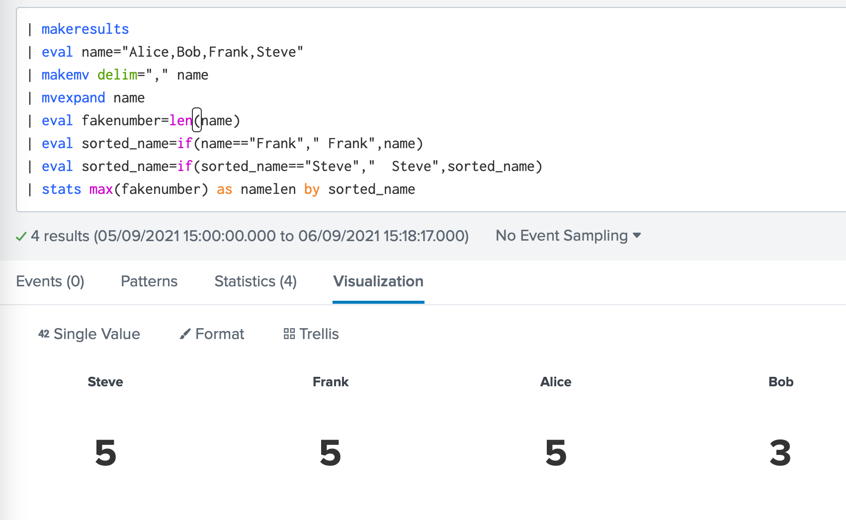 How can I change the sort order of data in a Trell... Splunk Community