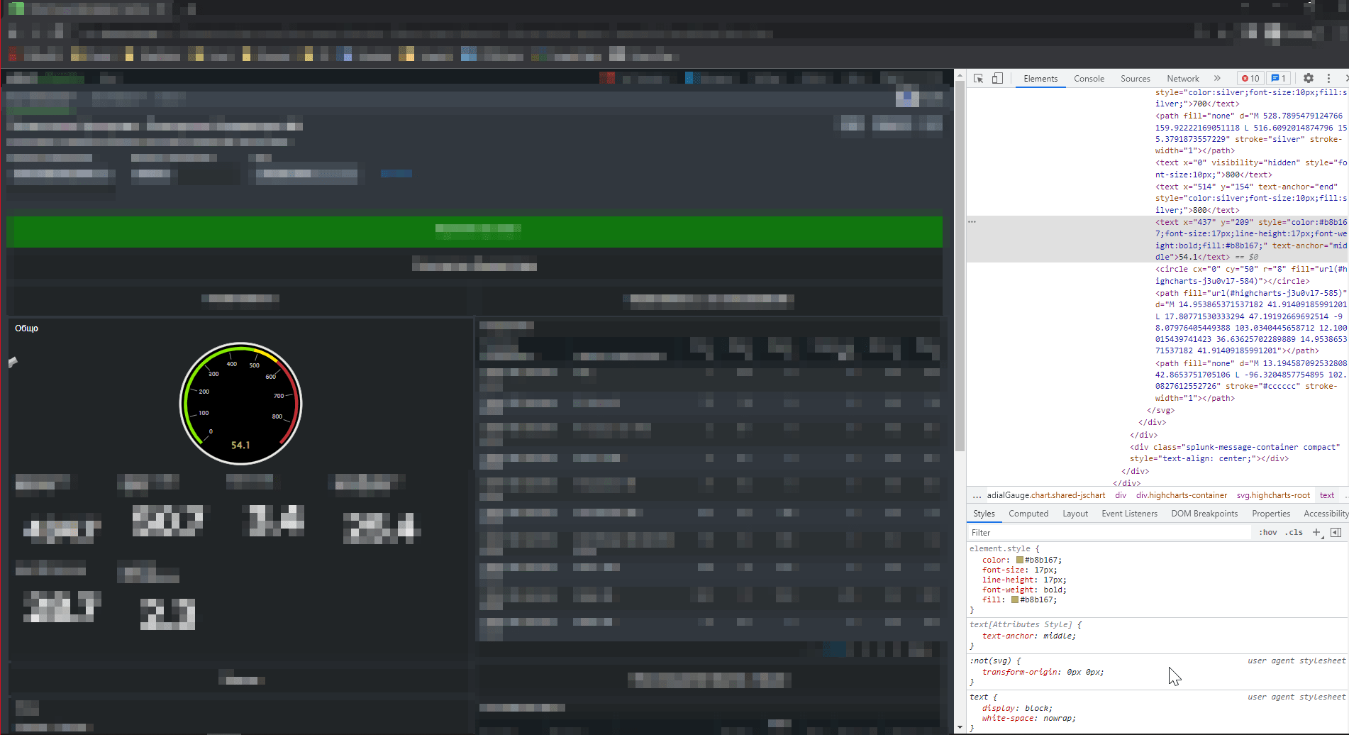 Radial Gauge needle not positioning correctly afte... Splunk Community