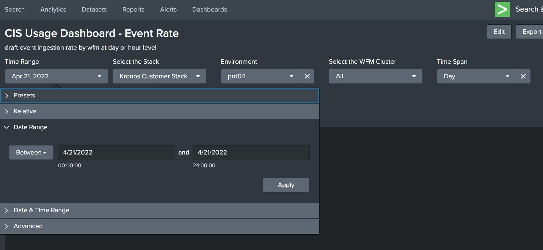 Timestamp format is not coming correct in dashboar... Splunk Community